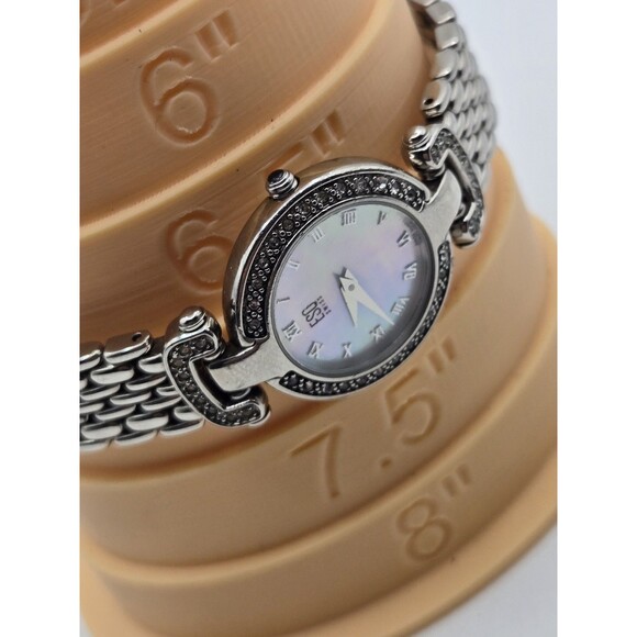 Vintage ESQ E5147 Ladies\' 25mm Crystal Accent Stainless Steel Watch. New Batt main image 6